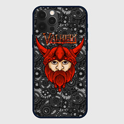 Чехол для iPhone 12 Pro Max Valheim красный викинг, цвет: 3D-черный