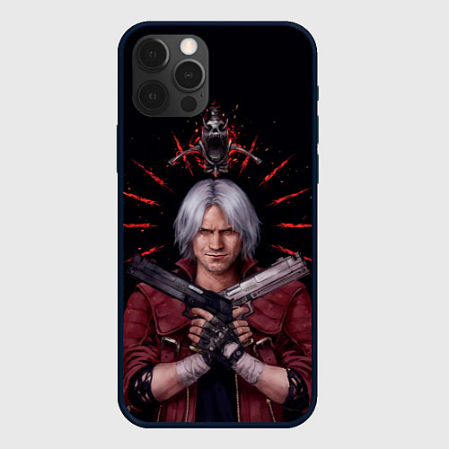 Чехол iPhone 12 Pro Max Saint Dante / 3D-Черный – фото 1