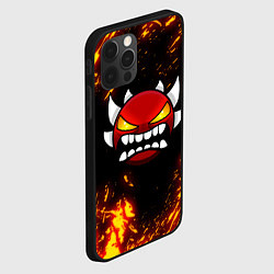 Чехол для iPhone 12 Pro Max Geometry Dash: Demon Z, цвет: 3D-черный — фото 2