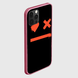 Чехол для iPhone 12 Pro Max Smile Love Death and Robots, цвет: 3D-малиновый — фото 2