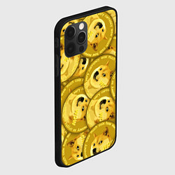 Чехол для iPhone 12 Pro Max DOGECOIN DOGE ДОГИКОИН, цвет: 3D-черный — фото 2