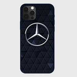 Чехол для iPhone 12 Pro Max MERCEDES BENZ 3D Geometry 3Д, цвет: 3D-черный