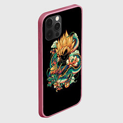 Чехол для iPhone 12 Pro Max Dragon Ball Retro Style, цвет: 3D-малиновый — фото 2