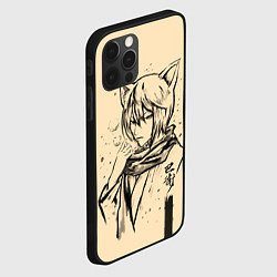 Чехол для iPhone 12 Pro Max Kitsune Tomoe, цвет: 3D-черный — фото 2