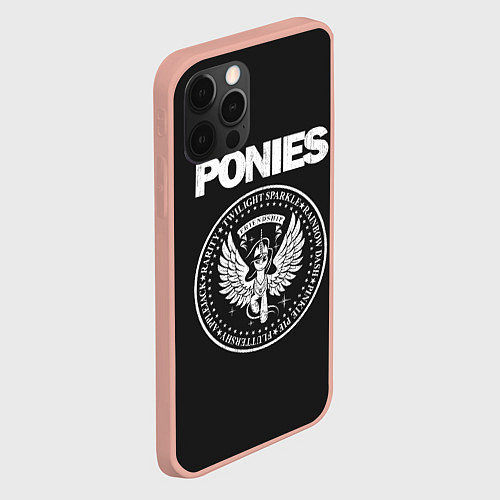 Чехол iPhone 12 Pro Max Pony x Ramones / 3D-Светло-розовый – фото 2