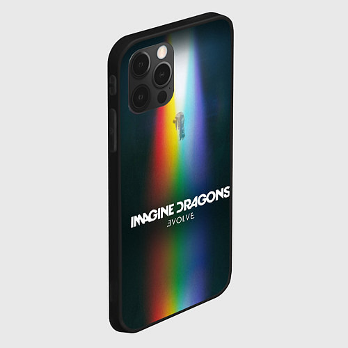 Чехол iPhone 12 Pro Max Imagine Dragons: Evolve / 3D-Черный – фото 2