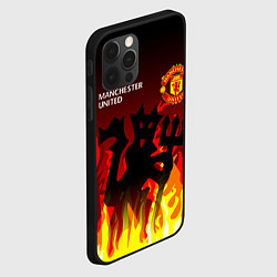 Чехол для iPhone 12 Pro Max MANCHESTER UNITED ДЬЯВОЛ, цвет: 3D-черный — фото 2