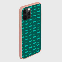 Чехол для iPhone 12 Pro Max Крокодилы, цвет: 3D-светло-розовый — фото 2