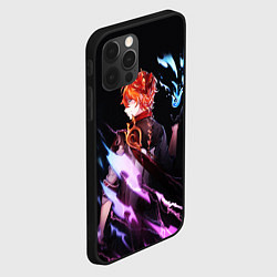 Чехол для iPhone 12 Pro Max ТАРТАЛЬЯ - GENSHIN IMPACT NEON, цвет: 3D-черный — фото 2