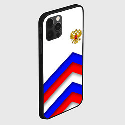 Чехол для iPhone 12 Pro Max РОССИЯ ФОРМА АБСТРАКТНЫЙ, цвет: 3D-черный — фото 2