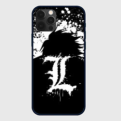 Чехол для iPhone 12 Pro Max Death Note брызги краски, цвет: 3D-черный