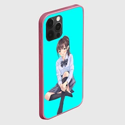 Чехол для iPhone 12 Pro Max Anime girl, цвет: 3D-малиновый — фото 2