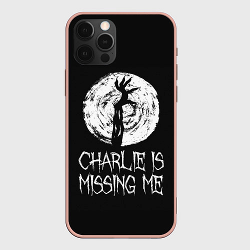 Чехол iPhone 12 Pro Max Charlie is missing me / 3D-Светло-розовый – фото 1