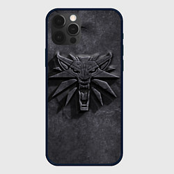 Чехол для iPhone 12 Pro Max THE WITCHER КАМЕНЬ ЛОГО, цвет: 3D-черный