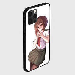 Чехол для iPhone 12 Pro Max Очако Урарака хитрит замышляет по крупному - Моя г, цвет: 3D-черный — фото 2