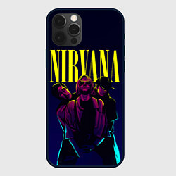 Чехол для iPhone 12 Pro Max Nirvana Neon, цвет: 3D-черный