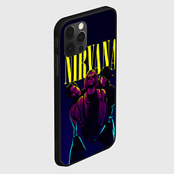 Чехол для iPhone 12 Pro Max Nirvana Neon, цвет: 3D-черный — фото 2