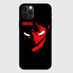 Чехол для iPhone 12 Pro Max Взгляд Луффи One Piece, цвет: 3D-черный