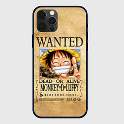 Чехол для iPhone 12 Pro Max Манки Д Луффи в розыске One Piece, цвет: 3D-черный