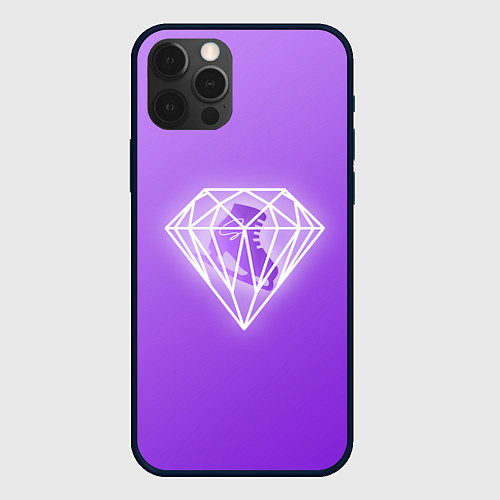 Чехол iPhone 12 Pro Max 50 Shades Of Skaters violet / 3D-Черный – фото 1