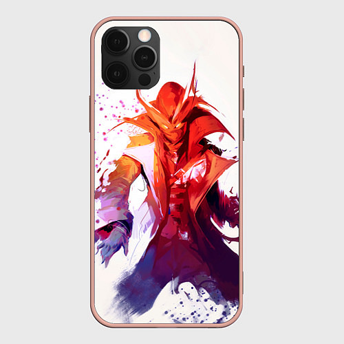 Чехол iPhone 12 Pro Max Color stranger / 3D-Светло-розовый – фото 1