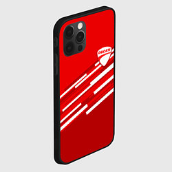 Чехол для iPhone 12 Pro Max DUCATI ДУКАТИ, цвет: 3D-черный — фото 2