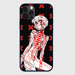 Чехол для iPhone 12 Pro Max Ева 00 Аянами Рей в X Ray, цвет: 3D-черный