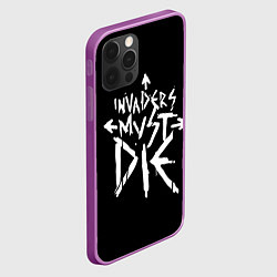 Чехол для iPhone 12 Pro Max Invaders must die, цвет: 3D-сиреневый — фото 2