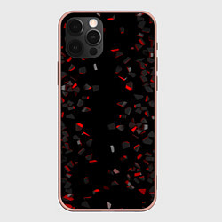 Чехол для iPhone 12 Pro Max 3Д Разлом 3D Плиты, цвет: 3D-светло-розовый