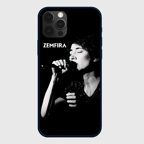 Чехол iPhone 12 Pro Max Zемфира концерт / 3D-Черный – фото 1