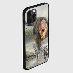 Чехол для iPhone 12 Pro Max Т-Рекс Динозавр Dino Z, цвет: 3D-черный — фото 2