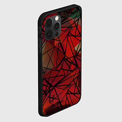 Чехол для iPhone 12 Pro Max Абстрактный геометрический, цвет: 3D-черный — фото 2