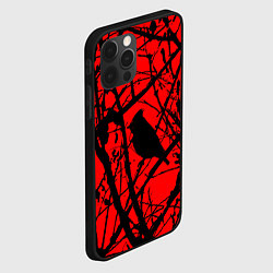 Чехол для iPhone 12 Pro Max Хоррор Мрачный лес, цвет: 3D-черный — фото 2