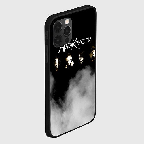 Чехол iPhone 12 Pro Max Агата Кристи группа / 3D-Черный – фото 2