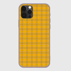 Чехол для iPhone 12 Pro Max Клетка, цвет: 3D-серый