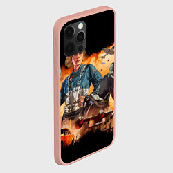 Чехол для iPhone 12 Pro Max GTA Online, цвет: 3D-светло-розовый — фото 2