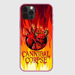 Чехол для iPhone 12 Pro Max Cannibal Corpse Труп Канниба, цвет: 3D-малиновый