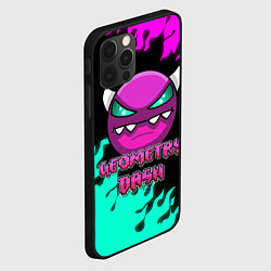 Чехол для iPhone 12 Pro Max Geometry Dash, цвет: 3D-черный — фото 2