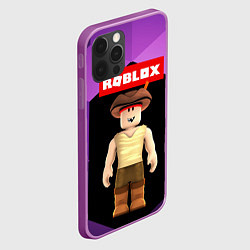 Чехол для iPhone 12 Pro Max ROBLOX РОБЛОКС Z, цвет: 3D-сиреневый — фото 2