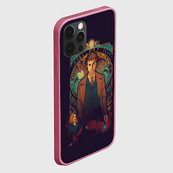 Чехол для iPhone 12 Pro Max Дэвид Теннат, цвет: 3D-малиновый — фото 2