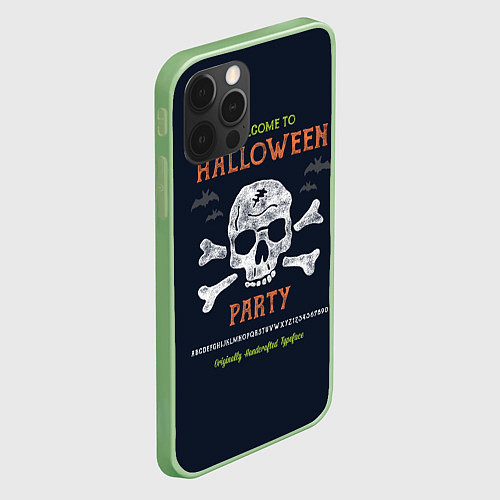 Чехол iPhone 12 Pro Max Halloween Party / 3D-Салатовый – фото 2
