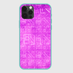 Чехол для iPhone 12 Pro Max FORTNITE PINK ФОРТНАЙТ, цвет: 3D-мятный