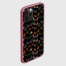 Чехол для iPhone 12 Pro Max Звериный Взгляд, цвет: 3D-малиновый — фото 2