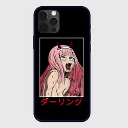 Чехол для iPhone 12 Pro Max Зеро ту ahegao франкс, цвет: 3D-черный