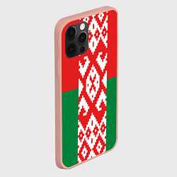 Чехол для iPhone 12 Pro Max Белоруссия, цвет: 3D-светло-розовый — фото 2