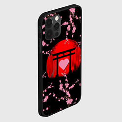 Чехол для iPhone 12 Pro Max Сакура Япония Japan Z, цвет: 3D-черный — фото 2