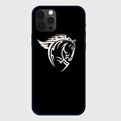 Чехол для iPhone 12 Pro Max Конь армейский, цвет: 3D-черный