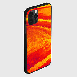 Чехол для iPhone 12 Pro Max ПЯТНО ЮПИТЕРА ОРАНЖЕВЫЙ ГРАНЖ, цвет: 3D-черный — фото 2