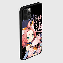 Чехол для iPhone 12 Pro Max Диона Genshin Impact, цвет: 3D-черный — фото 2