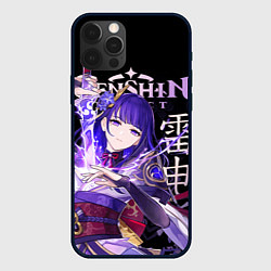 Чехол для iPhone 12 Pro Max Сёгун Райдэн Genshin Impact, цвет: 3D-черный